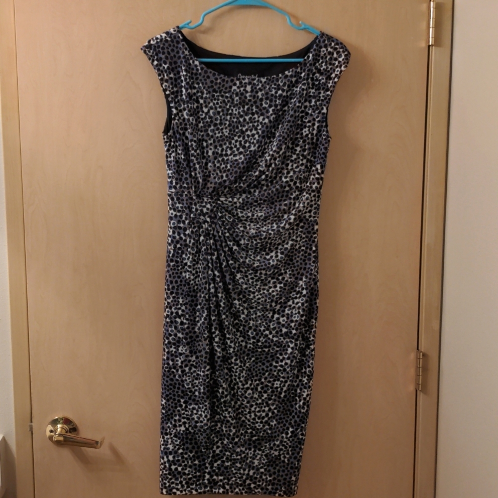 Patterned Faux Wrap Dress size 6